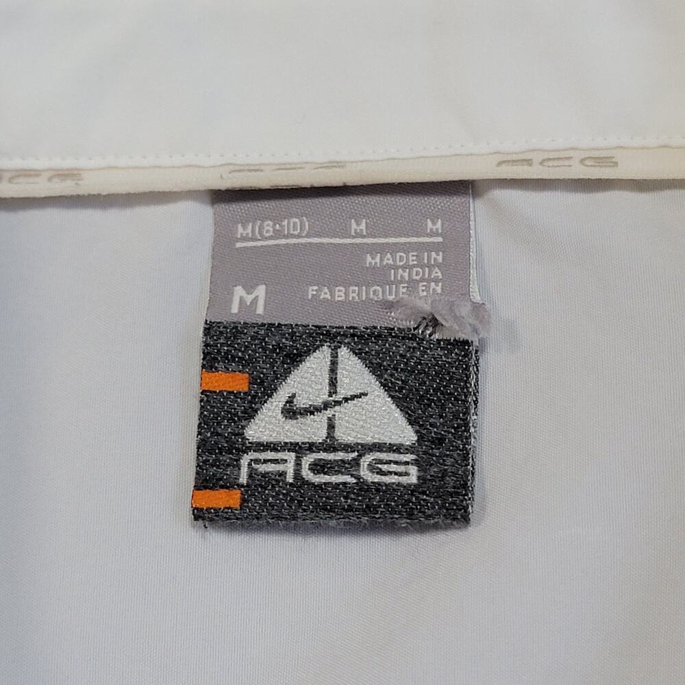 NIKE ACG Womens Button Up Size Medium White Utility Techwear Shirt VTG 00's Y2K - Picture 3 of 10